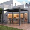 Leroy Merlin Pergola bioclimatica 3x4 m in alluminio grigio - Spell
