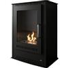 Ruby Stufa a bioetanolo in acciaio nero 3 Kw 2 l H61 x P30 x L48 cm RUBY Delta