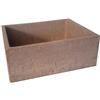 Leroy Merlin Lavabo da giardino Square grande in cemento tufo H 18 x L 78 x P 38 cm