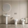 Leroy Merlin Set Bea composto da vaso rimless con scarico pavimento, copriwater, bidet, lavabo e colonna