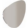 Leroy Merlin Specchio Lumière irregolare in polistirene grigio satinato 120 x 80 cm