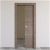 COOPLEGNO Porta interna scorrevole Stylish in legno colore grigio, L 70 x H 210 cm, apertura reversibile