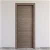 COOPLEGNO Porta interna a battente Stylish in legno colore grigio, L 80 x H 210 cm, apertura reversibile