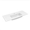 SENSEA Lavabo a incasso rettangolare vasca centrale Neo L 91 x H 11.2 x P 35 cm in ceramica bianco lucido