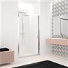 Leroy Merlin Porta doccia saloon L 76-82 cm x H 200 cm per nicchia in vetro trasparente SP. 8 mm, profilo lucido cromo, serie Lead