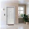 DI.BI. Porta blindata DI.BI. Argo L 80 x H 200 cm in PVC bianco, apertura spingere a destra