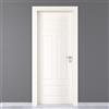 Leroy Merlin Porta interna a battente Coconut Groove in MDF colore bianco, L 60 x H 210 cm, apertura a sinistra