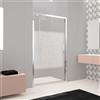 Leroy Merlin Porta doccia saloon L 76-82 cm x H 200 cm per nicchia in vetro smerigliato SP. 8 mm, profilo lucido cromo, serie Lead