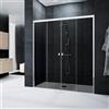 Leroy Merlin Porta doccia scorrevole L 171 cm x H 200 cm per nicchia in vetro fumè SP. 6 mm, profilo lucido cromo, serie Glam