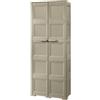 Leroy Merlin Armadio spogliatoio Omnimodus in resina tortora/tortora L 79 x H 203 x P 43 cm 2 ante per interno / esterno ed esterno riparato