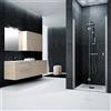 Leroy Merlin Porta doccia pieghevole L 97-101 cm x H 201.7 cm per nicchia in vetro trasparente SP. 6 mm, profilo satinato cromo, serie Glam