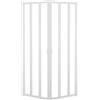 Leroy Merlin Box doccia angolare con porta pieghevole, L 88-92 cm x L 88-92 cm, H 185 cm, in vetro serigrafato SP. 2 mm, profilo lucido bianco | Los