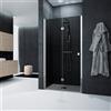 Leroy Merlin Porta doccia pieghevole L 97-101 cm x H 201.7 cm per nicchia in vetro fumè SP. 6 mm, profilo lucido cromo, serie Glam