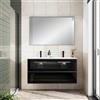 Leroy Merlin Mobile bagno con lavabo STAR L120 x H60 x P46 cm oak in vetro 2 cassetti per doppia vasca