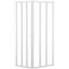Leroy Merlin Box doccia angolare con porta pieghevole, L 88-92 cm x L 68-72 cm, H 185 cm, in vetro trasparente SP. 3 mm, profilo lucido bianco | Los