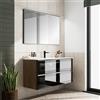 Leroy Merlin Mobile bagno con lavabo STAR L120 x H60 x P46 cm oak in vetro 2 cassetti per vasca centrale