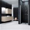 Leroy Merlin Porta doccia saloon L 67-71 cm x H 201.7 cm per nicchia in vetro trasparente SP. 6 mm, profilo satinato cromo, serie Glam