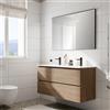 Leroy Merlin Mobile bagno da fissare con lavabo STEP L 120 x H 60 x P 45 cm oak in mdf 2 cassetti per doppia vasca
