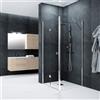 Leroy Merlin Pannello laterale per box doccia Glam L 80 x H 200cm, Sp. 6 mm vetro trasparente profilo cromato