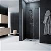 Leroy Merlin Porta doccia L 50 cm x H 200 cm per nicchia in vetro trasparente SP. 6 mm, profilo lucido cromo, serie Glam