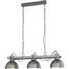 EGLO Lampadario Industriale Lubenham nichel 3x E27 EGLO