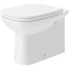 Leroy Merlin Vaso WC filomuro d-code, sedile escluso P 56 x L 35.5 x H 38.5 cm bianco lucido