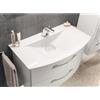 PELIPAL Lavabo d'appoggio rettangolare L 109 x H 5 x P 50.5 cm in resina bianco