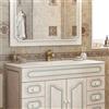 BADEN HAUS Lavabo d'appoggio rettangolare Caravaggio L 121 x H 1.8 x P 46 cm in ceramica bianco