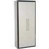 GAROFALO Armadio per scope Thetris Eco GAROFALO in resina, grigio antracite L 70.5 x H 168.5 x P 39 cm 2 ante, adatto per esterno riparato