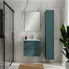 Leroy Merlin Mobile bagno da fissare con lavabo L 60 x H 55 x P 45 cm mirto opaco in mdf 2 cassetti per vasca centrale QUADRA