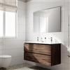 Leroy Merlin Mobile bagno con lavabo Step L120 x H60 x P46 cm walnut in mdf 2 cassetti per doppia vasca