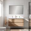 Leroy Merlin Mobile bagno con lavabo STEP L120 x H60 x P46 cm oak in mdf 2 cassetti per doppia vasca