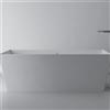 Leroy Merlin Vasca Carmel bianco lucido 160x65 cm con troppo pieno