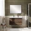 Leroy Merlin Mobile bagno da fissare con lavabo LINEA L 100 x H 55 x P 45 cm rovere cotto 2 cassetti per vasca a sinistra