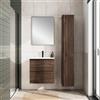 Leroy Merlin Mobile bagno con lavabo STEP L60 x H60 x P46 cm walnut in mdf 2 cassetti per vasca centrale