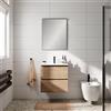 Leroy Merlin Mobile bagno con lavabo STEP L60 x H60 x P46 cm oak in mdf 2 cassetti per vasca centrale