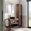 Leroy Merlin Colonna Star L30 H180 P32 con 1 anta reversibile a chiusura ammortizzata, noce walnut
