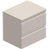 Leroy Merlin Mobile da bagno sospeso Pull con top gres bianco Creta L60 H56 P46,5 cm taupe