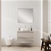 Leroy Merlin Mobile Pull L80 H55 P45 taupe opaco laccato 2 cassetti a chiusura ammortizzata e top, piedini non inclusi