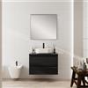 Leroy Merlin Mobile Pull L80 H55 P45grafite opaco laccato 2 cassetti a chiusura ammortizzata e top,piedini non inclusi