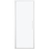 Leroy Merlin Porta doccia battente L 72-76 cm x H 195 cm per nicchia in vetro smerigliato SP. 6 mm, profilo opaco bianco, serie Record