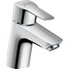 Hansgrohe Rubinetto per lavabo a canna bassa getto laminare cristallino My Sport M cromato lucido HANSGROHE H 20 cm