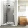 Leroy Merlin Fisso in linea Verve L 190-30 cm x H 190 cm per nicchia in vetro trasparente SP. 6 mm, profilo lucido cromo, serie Verve