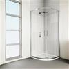 Leroy Merlin Box doccia angolare con porta scorrevole, vetro 6 mm, L 77-79.5 cm x L 79.5 cm, H 190 cm, cromo Verve
