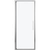 Leroy Merlin Porta doccia battente L 72-76 cm x H 195 cm per nicchia in vetro smerigliato SP. 6 mm, profilo lucido cromo, serie Record