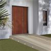 Yale Porta blindata YALE Big 2 ante L 80 x H 210 cm in compensato noce, apertura a sinistra, falso telaio incluso