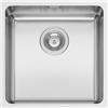 PYRAMIS Lavello sottotop 1 vasca quadrata in inox argento PYRAMIS Lume L 40 x L 40 cm