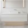 Leroy Merlin Lavabo da appoggio rettangolare in resina L 45 x H 14 x P 32 cm bianco