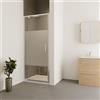 Leroy Merlin Porta doccia saloon L 95-100 cm x H 190 cm per nicchia in vetro trasparente SP. 6 mm, profilo lucido cromo, serie Verve