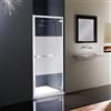 Leroy Merlin Porta doccia saloon L 85-90 cm x H 195 cm per nicchia in vetro trasparente SP. 8 mm, profilo lucido cromo, serie Namara